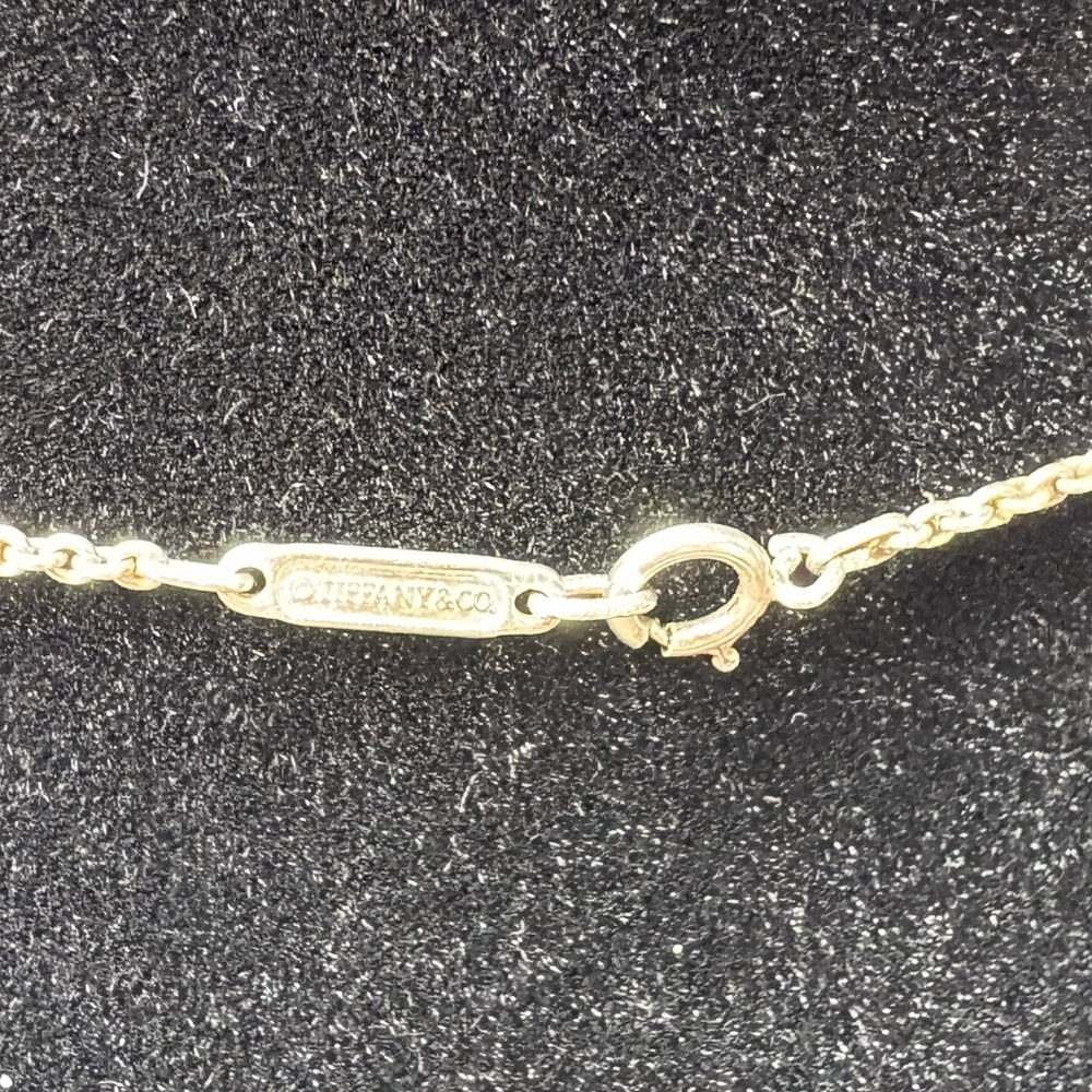Tiffany & Co. Frank Gehry Sterling Silver Square Torque Pendant Necklace Rare - Picture 4 of 6